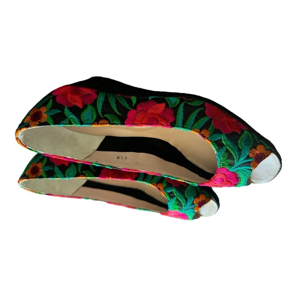 Sesto Meucci|Bali Takumi Floral Peep-Toe Wedge Espadrille Sandal.